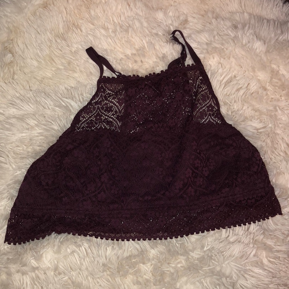 burgundy brallette